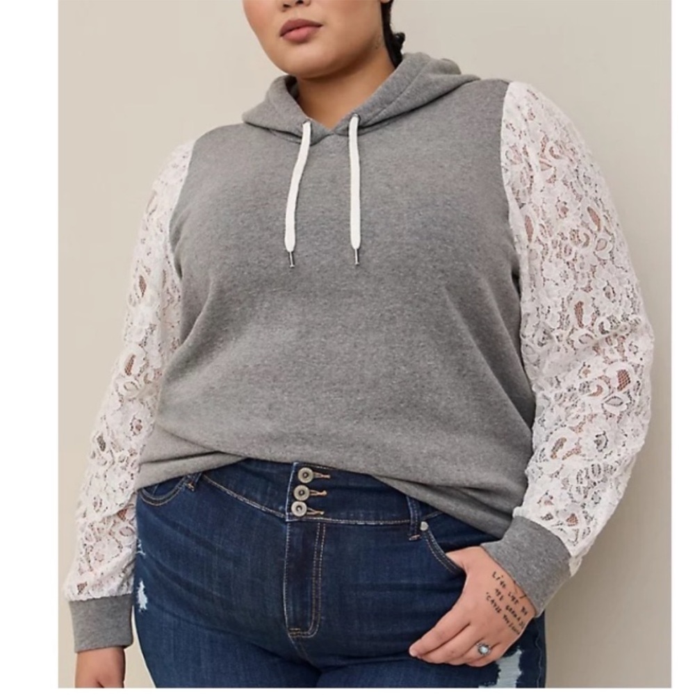 Torrid Lace Sweatshirt